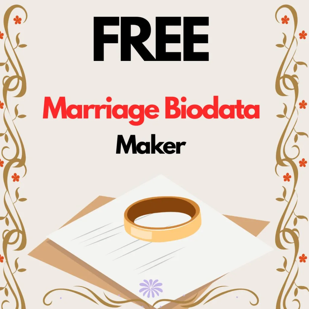 Free Marriage Biodata Maker